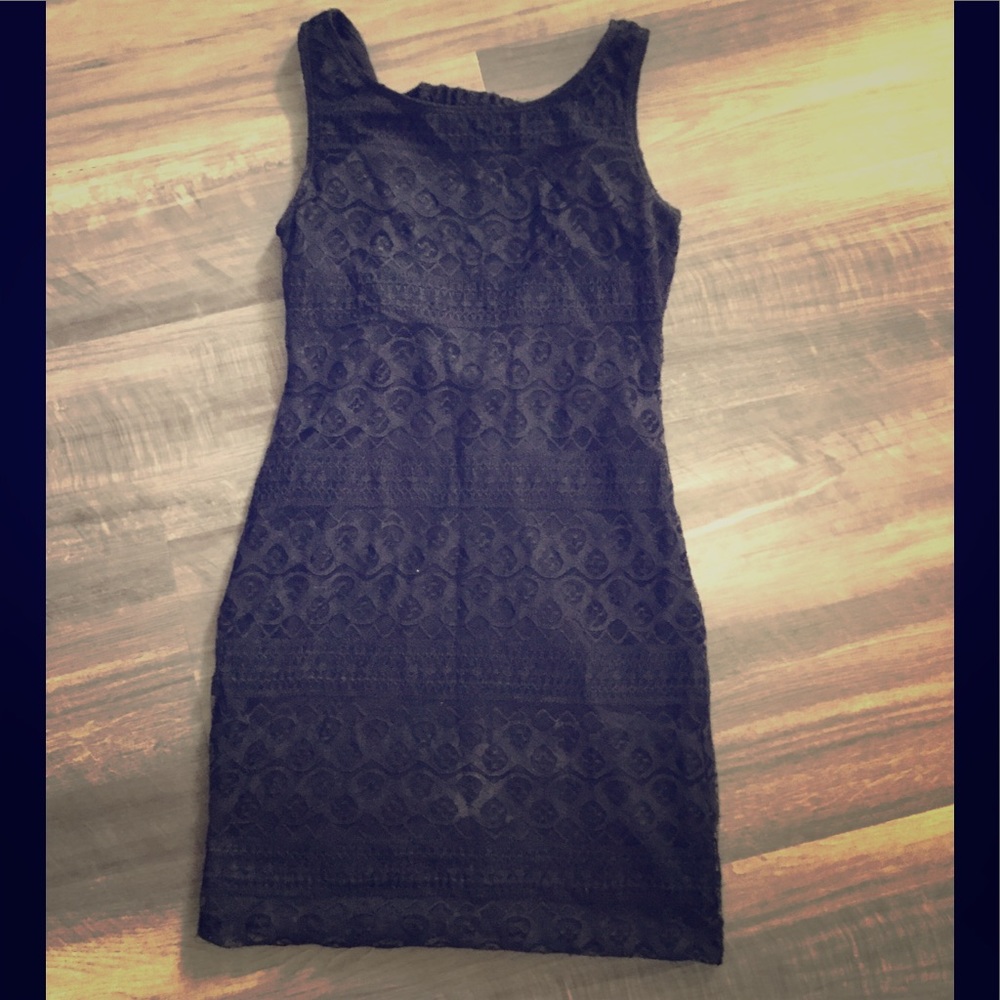 Black lace dress